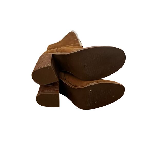 UGG Jerene Suede High Heel Boot in Chestnut Color | 10 - Picture 7 of 8